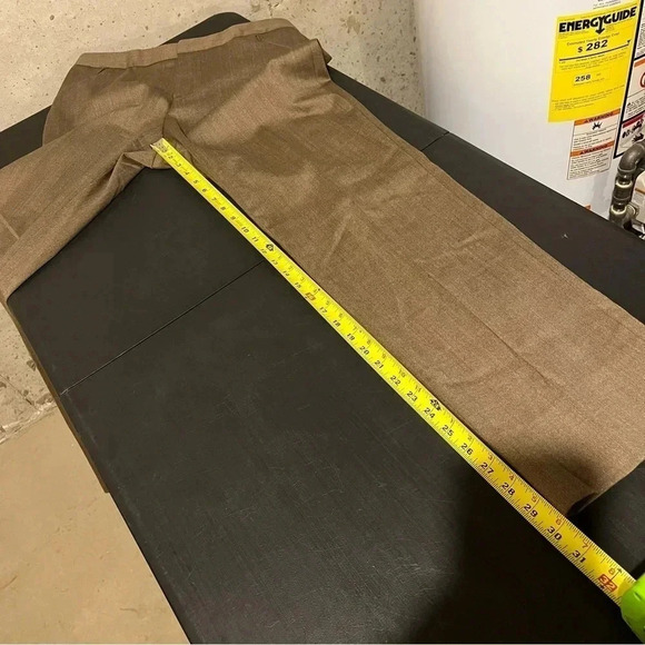 Barry Bricken bbzipper Bacall Trousers Pants Brown Wool Women's Size 8 Career - Picture 10 of 10